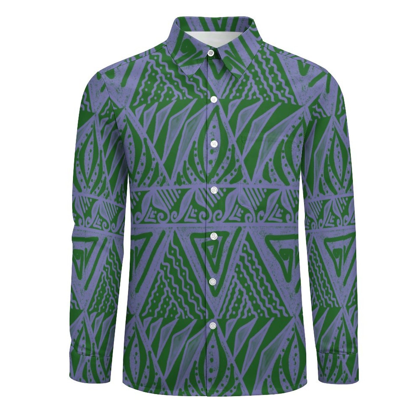 Chemise orion vert  imprimé gatu