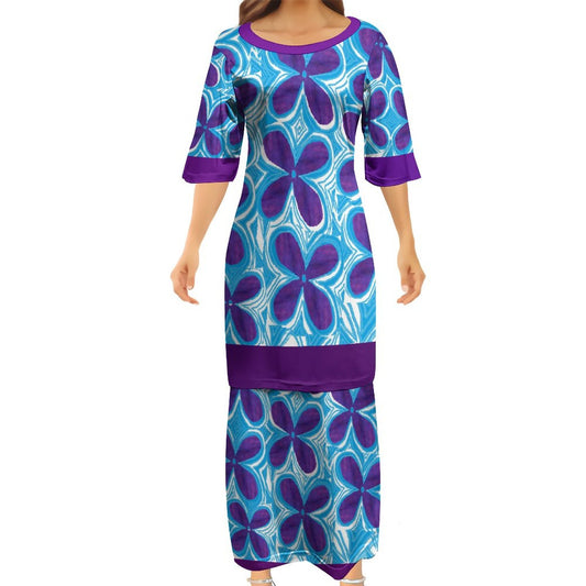 Ensemble florale violet