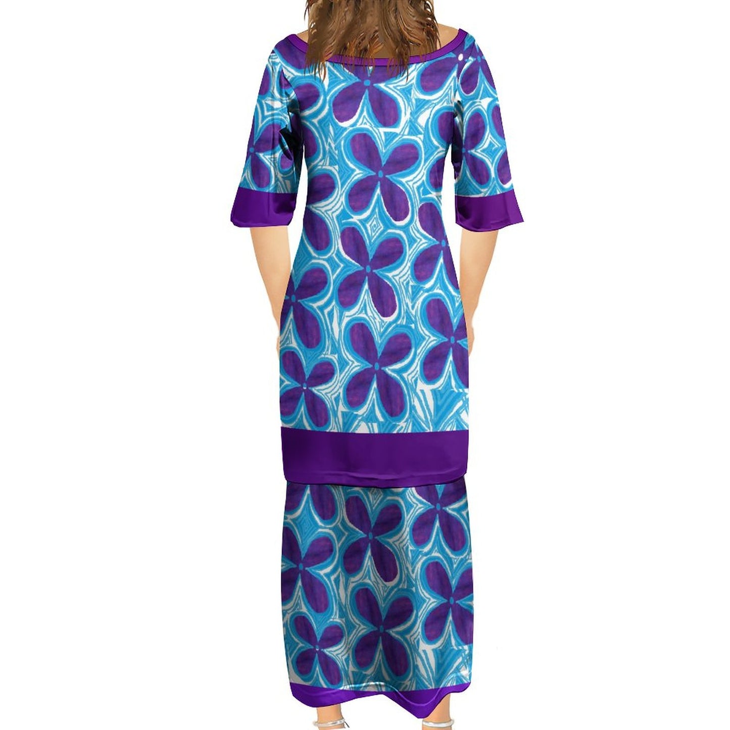 Ensemble florale violet