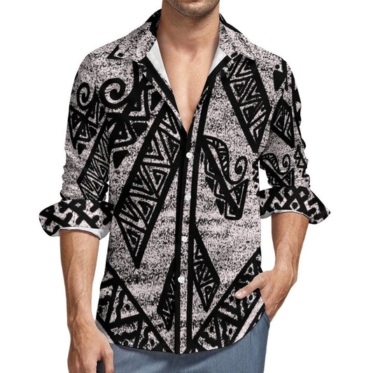 Chemise kalaga noir imprimé
