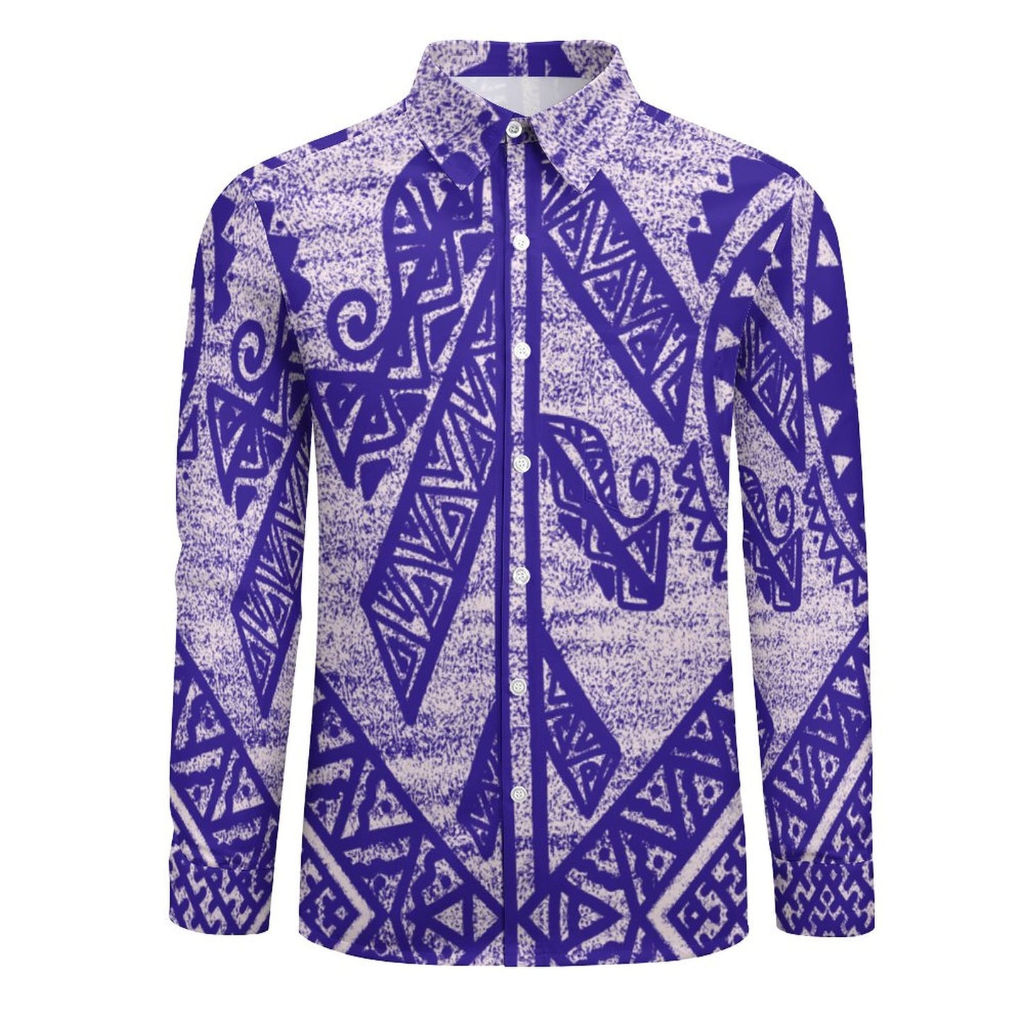 Chemise kalaga violet imprimé gatu