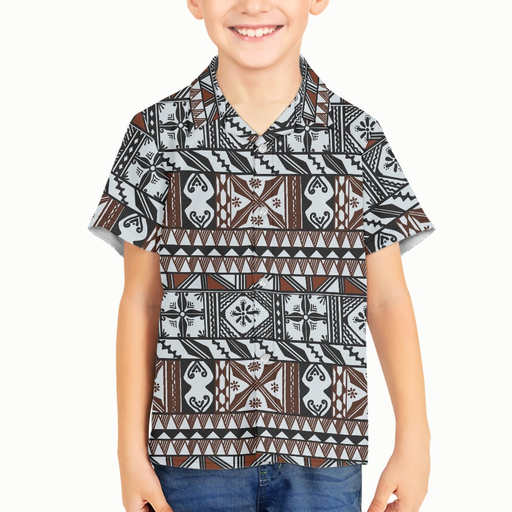 Chemise matt imprimée gatu
