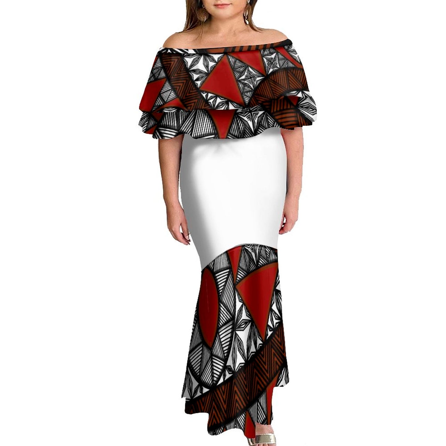 Robe longue matatoa  blanc