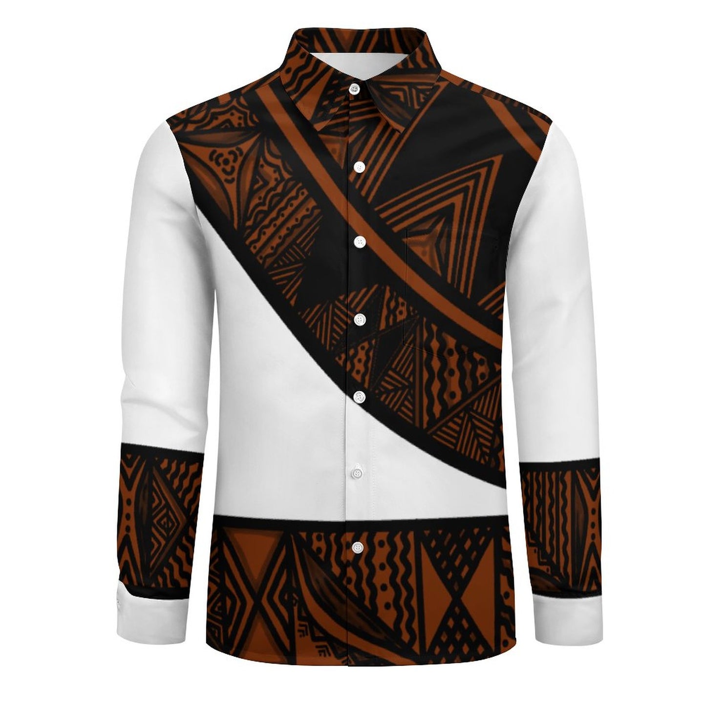 Chemise blanc  imprimé gatu