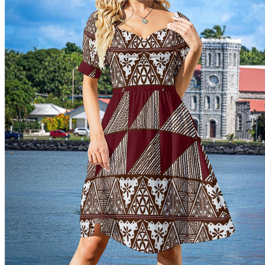 Robe ana blanc imprimée gatu