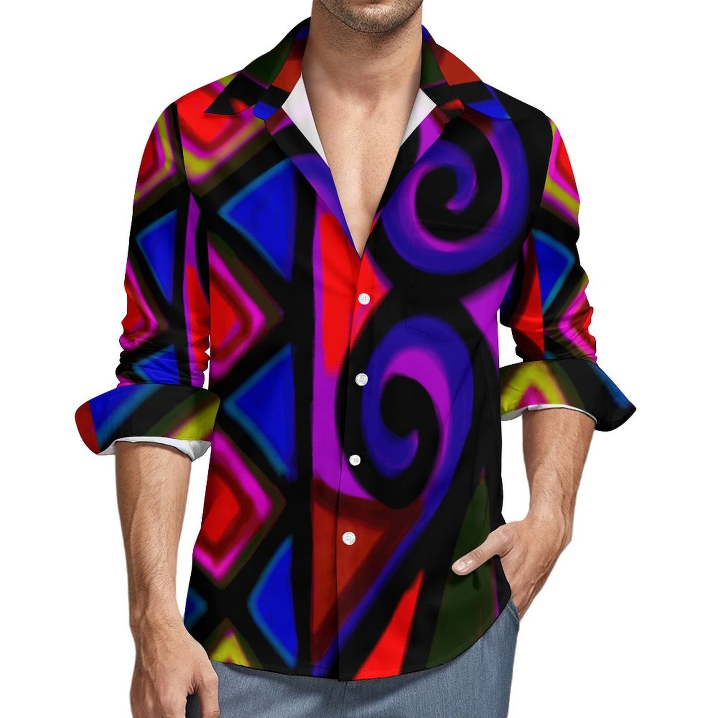 Chemise eva imprimé rouge