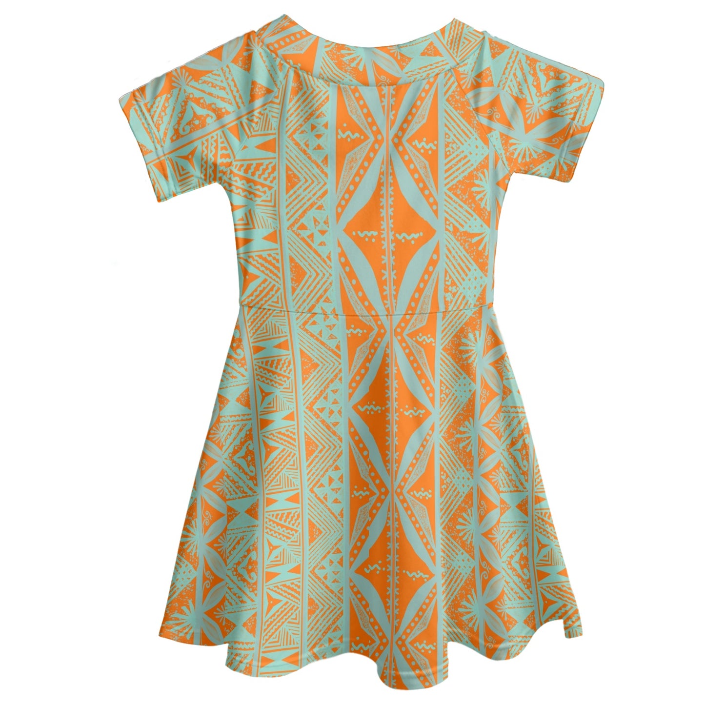 Robe lina orange imprimée gatu
