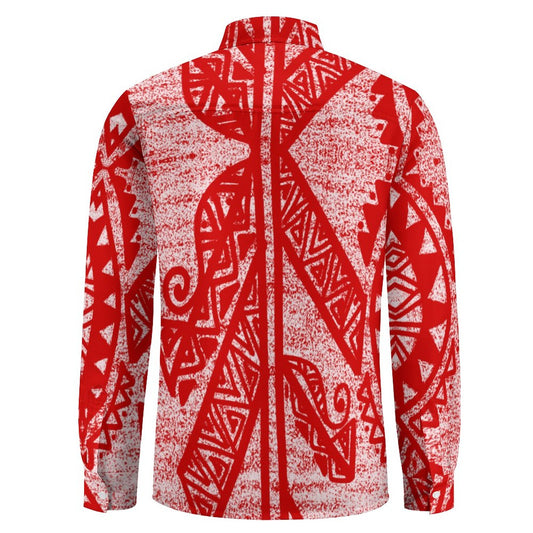 Chemise rouge kalaga imprimé gatu