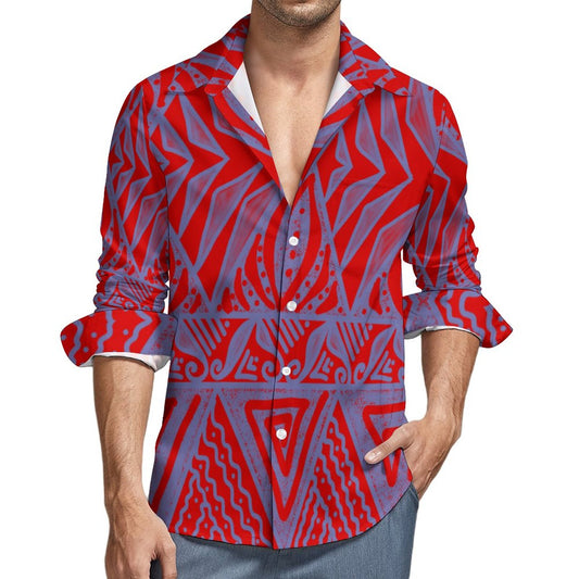 Chemise orion rouge imprimé gatu