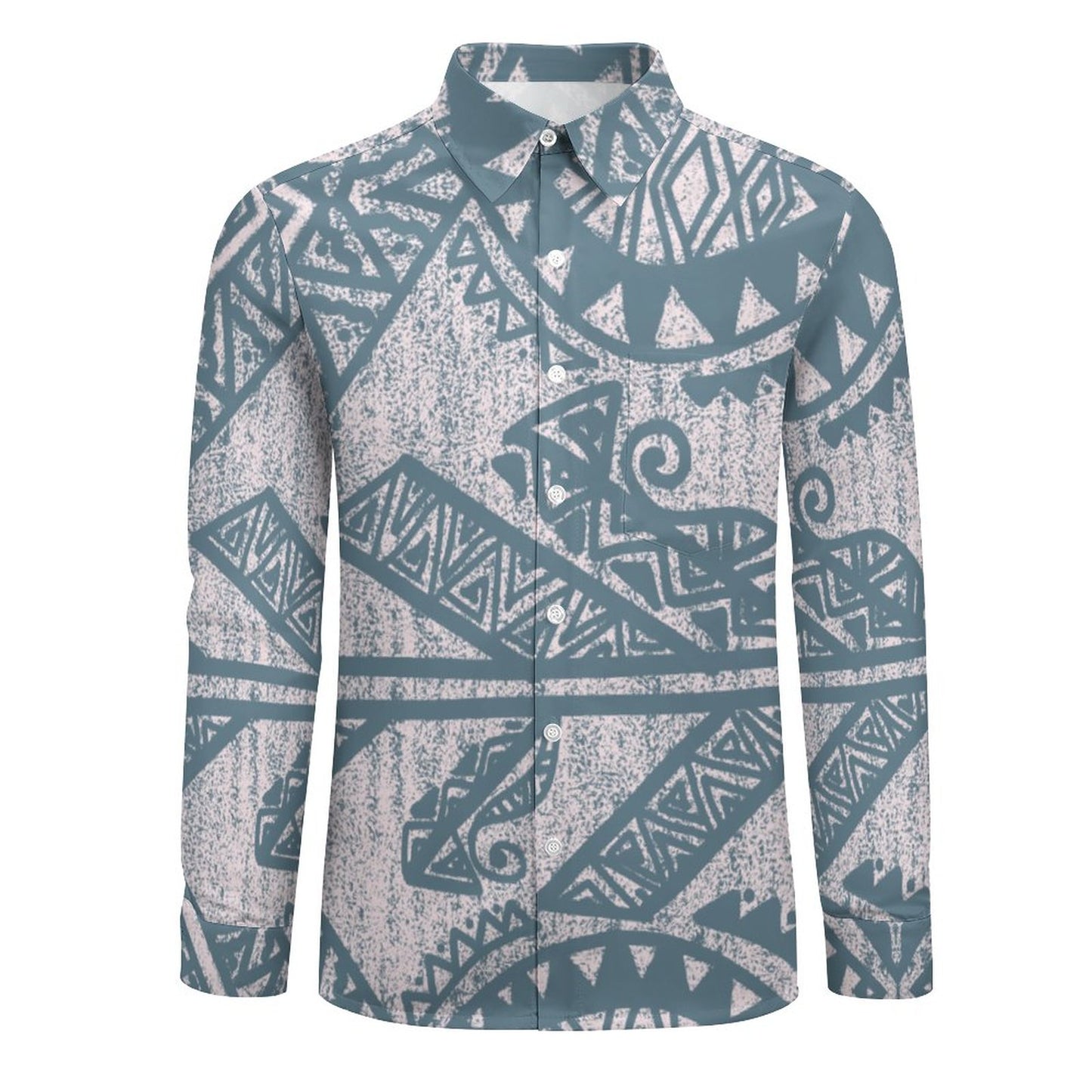 Chemise kalaga vert imprimé gatu