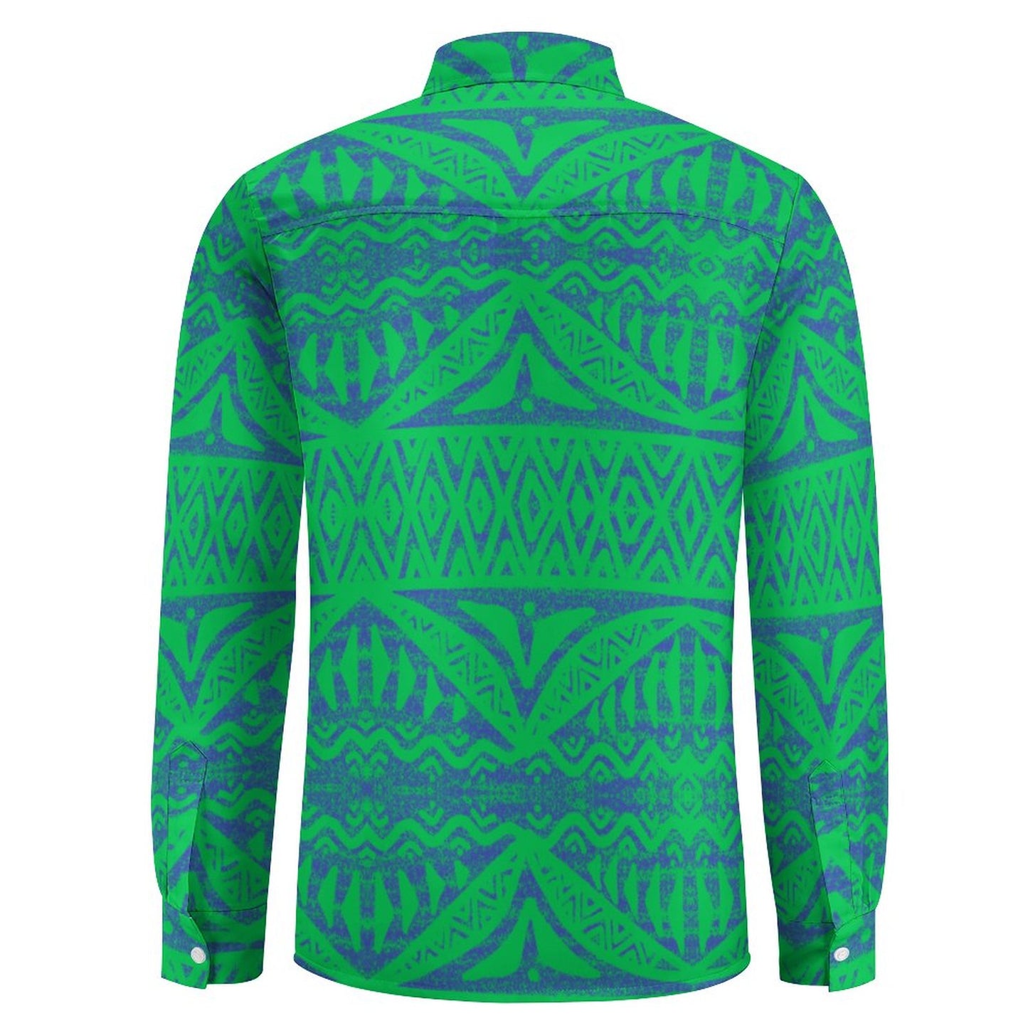 Chemise kalaga vert imprimé gatu