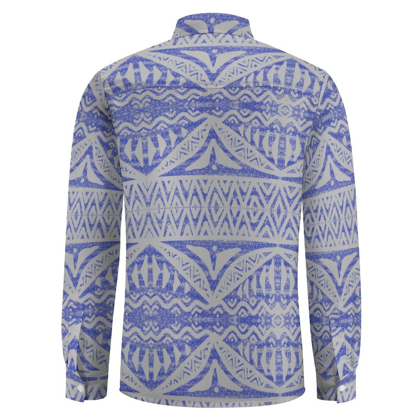 Chemise kalaga bleu claire imprimé gatu