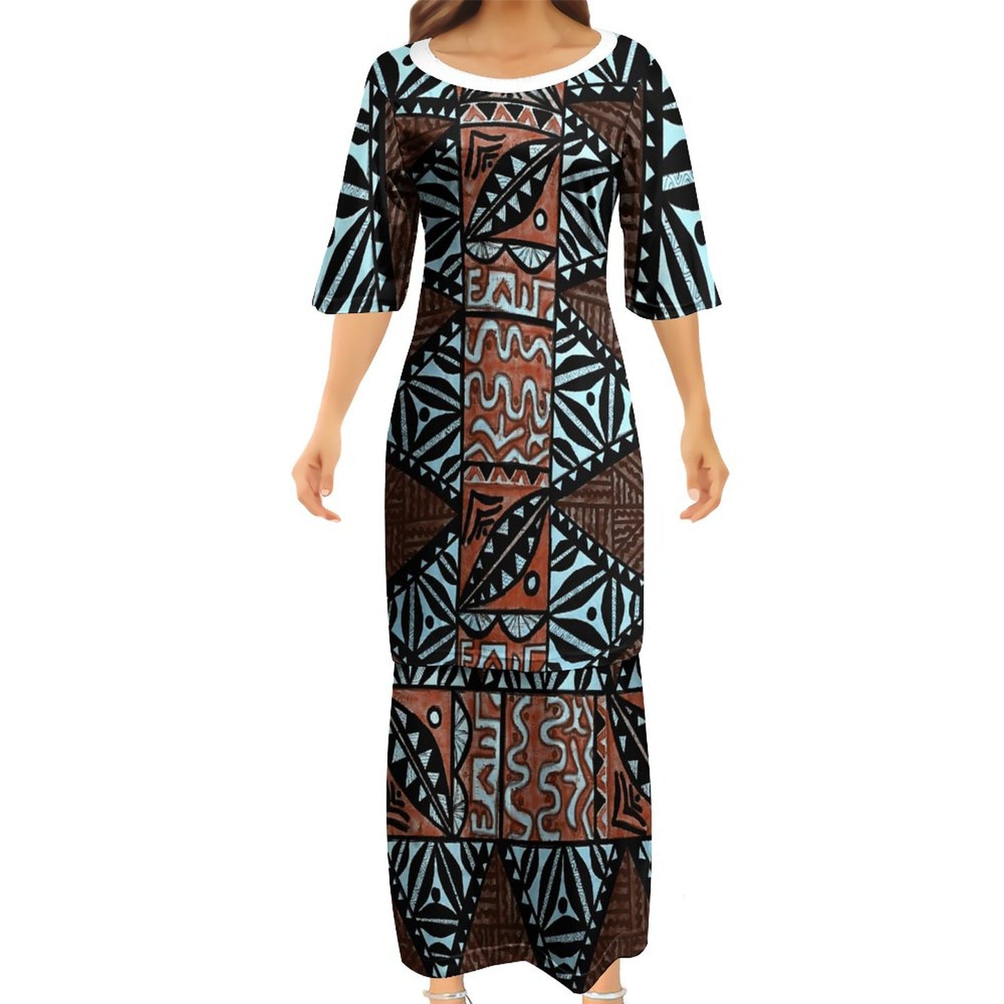 Ensemble malia bleu haut/jupe femme gatu